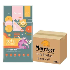 Murrfect Green tea tofu kraikas katėms žaliosios arbatos kvapo sušokantis 8x6l