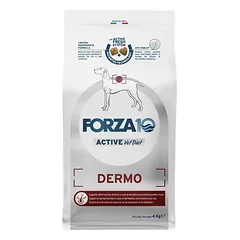 Forza10 Dermo Active monoproteininis sausas maistas šunims su žuvimi odos ir kailio sveikatai, 4 kg