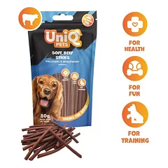Uniq Pets minkštos jautienos lazdelės 80g photo