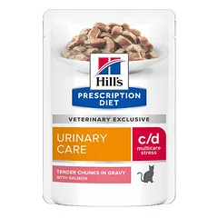 Hills Prescription Diet Cat C/D Urinary Care Stress with Salmon 12x85 g