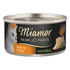 MIAMOR Feine Filets Naturell Chicken&Pumpkin 24x80g vištienos ir moliūgų padaže — 2 nuotrauka