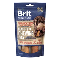 Brit Premium By Nature Dog Collagen Chews Tubes with Turkey skanėstai šunims 80 g