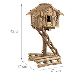 Paukščių namelis Relaxdays 10021105.0, Laisvai pastatomas, 21 × 42 × 17 cm — 4 nuotrauka