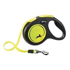 Inercinis pavadėlis šunims – Trixie New Classic Neon, juostinis pavadėlis, S, 5 m, (15 kg)
