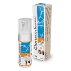 Clorexyderm Soliuzione (putos) 4% 100 ml – dezinfekuojančios putos su chlorheksidino digliukonatu šunims ir katėms
