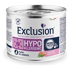 Exclusion diet hypo konservai šuniukams, su kiauliena ir žirniais, 200g