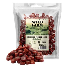 WILD FARM ančių ritinėlis 500g skanėstų šunims