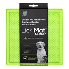 LickiMat Classic Soother - laižymo kilimėlis šunims, pakeltas raštas, Zielony / Miękka — 2 nuotrauka