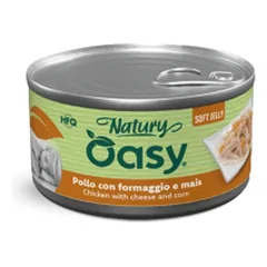 Oasy Natury Soft Jelly konservai su vištiena, sūriu ir kukurūzais šunims