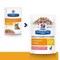 HILL'S PD Prescription Diet Feline c/d Salmon 85g paketėlis photo