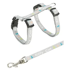 Trixie Kitten Harness With Lead nailoninis pakinktas kačiukams su pavadėliu, 21–33 cm, 8 mm, 1.20 m — 2 nuotrauka