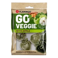 Flamingo Veggie obuolių skanėstai šunims, žali