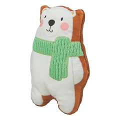 Trixie Xmas Bear plush Kalėdinis žaislas šunims, su pypsiuku, 20 cm — 2 nuotrauka