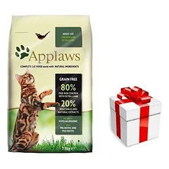 Applaws Adult Chicken with Extra Lamb Sausas maistas katei 7,5kg + STAIGMENA KATEI