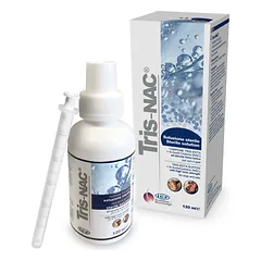 Tris-NAC prevencinė priemonė šunims ir katėms nuo bakterinių biologinių plėvelių formavimosi 120 ml