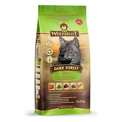 WOLFSBLUT Dark Forest Adult sausas ėdalas šunims su elniena ir saldžiosiomis bulvėmis 12,5 kg