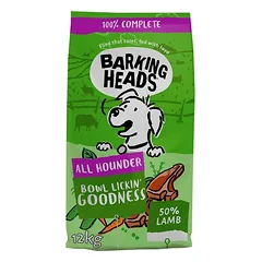BARKING HEADS Bowl Lickin Goodness Lamb (ėriena) sausas pašaras šunims 12kg
