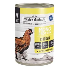 COUNTRY OF ANIMALS Cat Monoprotein Chicken 400g vištiena, drėgnas maistas katėms
