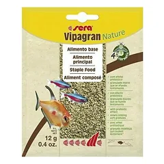 Sera Vipagran Nature 12 g floating, soft granular food for ornamental fish nuotrauka