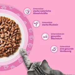 Multipack Whiskas Junior šviežumo maišeliai 12 x 85 g, drėgnas maistas katėms — 3 nuotrauka