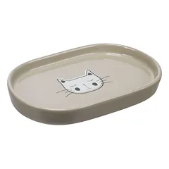 Flamingo Futter- und Trinknapf Poezie oval taupe