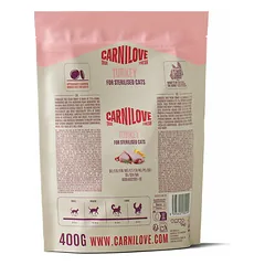 Carnilove Cat True Fresh Sterilised su kalakutiena, sausas maistas katėms 0,4 kg — 2 nuotrauka