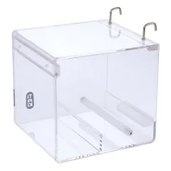 TIAKI akrilinė paukščių lesyklėlė, kuri neleidžia byrėti lesalui, Dydis L: L 20 x B 25 x H 20 cm — 3 nuotrauka