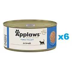 APPLAWS Cat Adult Tuna Fillet in Broth tuno filė sultinyje 6x70 g