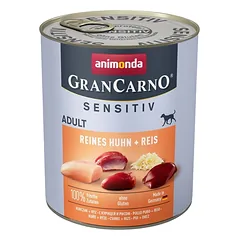 ANIMONDA GranCarno Sensitiv Pure Chicken&Rice 800 g vištienos su ryžiais jautriems suaugusiems šunims