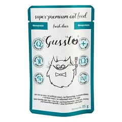 GUSSTO Fresh Deer 85 g šviežias elnias, monoproteininė drėgna maistas katėms