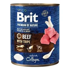 Brit Premium by Nature mėsos paštetas su jautiena ir žarnokais šunims