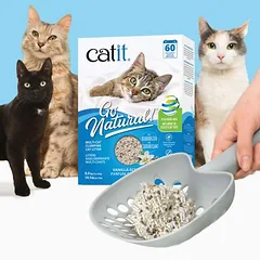 Catit Go Natural! žirnių + bentonito kraikas, vanilės, 6,4 kg — 4 nuotrauka