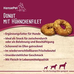 Hansepet Cookies Donut 2 vnt. su vištiena, skanėstai šunims — 5 nuotrauka