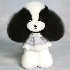 Mr. Jiang Teddy galvos plaukai - keičiama kailio dalis Teddy kirpimo galvai, juoda