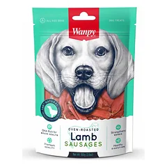 Wanpy Lamb Sausages skanėstai šunims, vytintos ėrienos dešrelės, 100 g