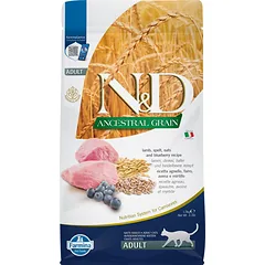FARMINA N&D Low Grain Lamb & Blueberry Adult Cat 1.5 kg x 2 — 2 nuotrauka
