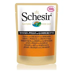 SCHESIR tunas su vištiena ir krevetėmis, 12 x 50 g