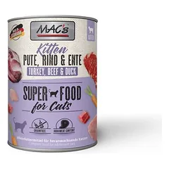 MAC's Kitten skardinė, drėgnas maistas kačiukams 6 x 800 g, > 500 g — 2 nuotrauka