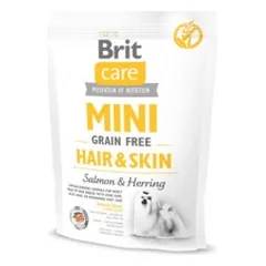 Brit Care Mini Hair&Skin sausas pašaras mažų veislių šunims 400 g (galiojimas iki 2026.10.15)