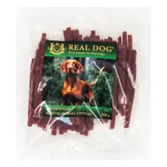 Real Dog Snacks Soft Duck Strips 500 g parduotuvėje akvanamai.lt