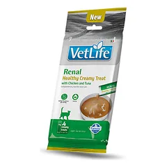 FARMINA VET LIFE CAT RENAL - CREAMY TREAT with Chicken&Tuna 4x15g (pak15)