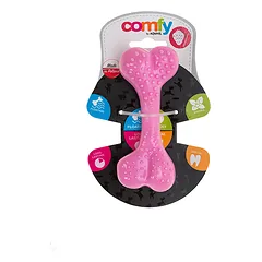 Ecomfy žaislas gyvūnui dental bone mint, braškių kvapo, 12.5cm — 3 nuotrauka