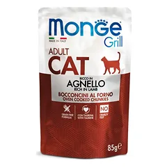 Monge Grill Multipacks Adult Rabbit, Lamb visavertis konservas suaugusiems katėms, 12×85 g — 2 nuotrauka