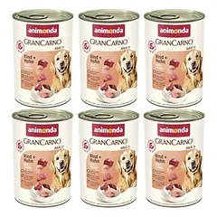 ANIMONDA GranCarno Adult Dog  skonis: jautiena + vištiena 6x400g 