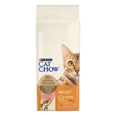 PURINA Cat Chow Adult su lašiša, sausas maistas katėms, > 10 kg — 2 nuotrauka