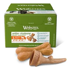 Whimzees by Wellness ragai ir ryžių kaulai, skanėstai šunims — 4 nuotrauka