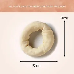 ANTOS Donut baltas žiedas 7-8cm — 2 nuotrauka