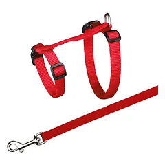 Trixie Harness XL With Lead krūtinės diržas katėms su pavadėliu, reguliuojamas, nailonas, 34-57 cm / 13 mm, pavadėlis 1.20 m — 4 nuotrauka