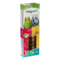 VADIGRAN Stixx Fruit-Biscuit papūgom 2 skoniai 90g — 2 nuotrauka