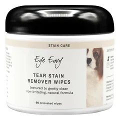 Eye Envy Tear Stain Remover servetėlės šunims 60 vnt. - servetėlės šalinančios spalvos pakitimus aplink šuns akis